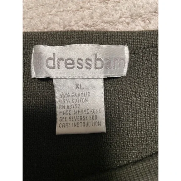 Dressbarn Fall Floral Embroidery Grandma Granny Teacher Sweater Green Size XL - Picture 8 of 10